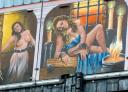 Mujeres encadenadas, denuncia fiestas de Bilbao