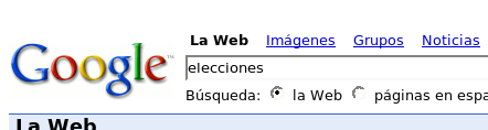 Google en la jornada de reflexión