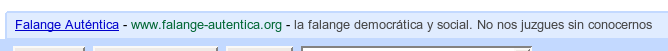 Anuncio Falange Google