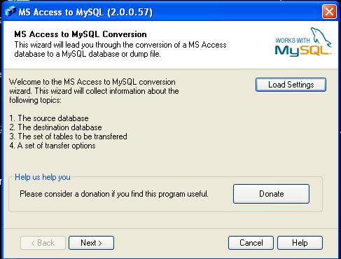 MS Access to MySQL