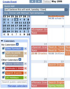 Imagen de Google Calendar, de http://www.thinkvitamin.com/reviews/webapps/google-calendar