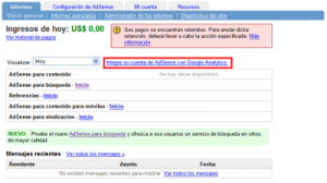 Imagen sacada de Adseok de cÃ³mo integrar Adsense con Analytics