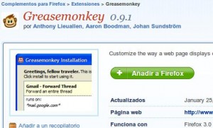 Complemento de Firefox Greasemonkey